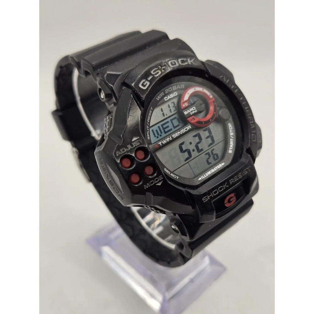 CASIO G-SHOCK GDF100 TWIN SENSOR Watch. Barometer/Temp/Altitude. Tin. New Batt